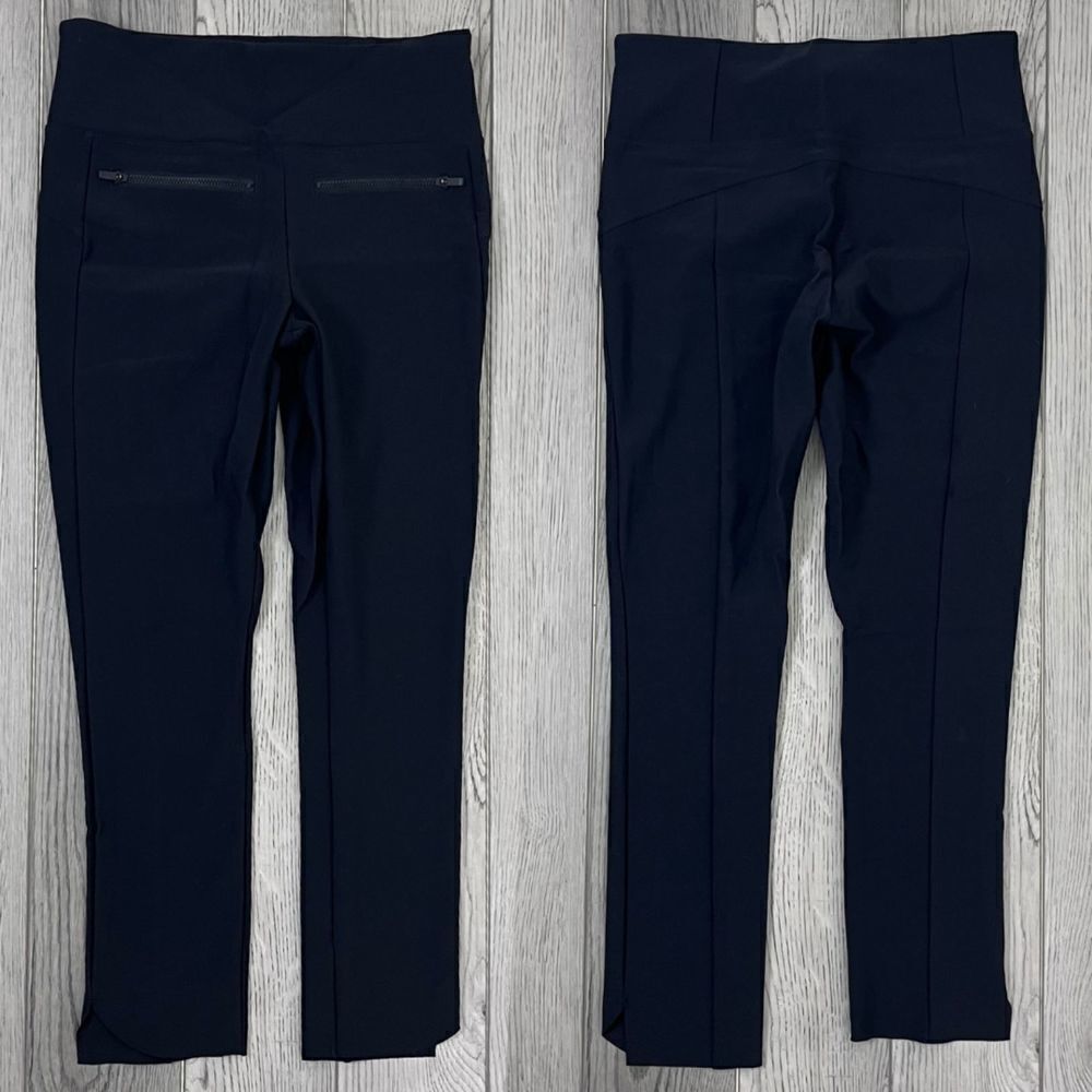 Athleta Stellar Women Size S Black Pullon Ankle Pants Thighs Office Athleisure